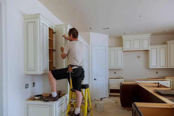 Kitchen island installation in Ijamsville by JMT Kitchen Cabinet